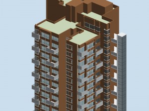 city government office building architectural design - 169 3D Model
