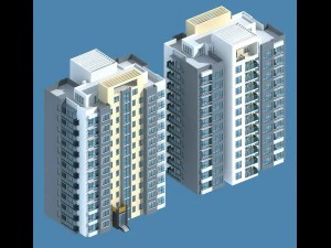 city government office building architectural design - 172 3D Model