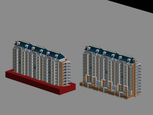 city government office building architectural design - 173 3D 모델