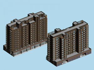 city government office building architectural design - 177 3D Model
