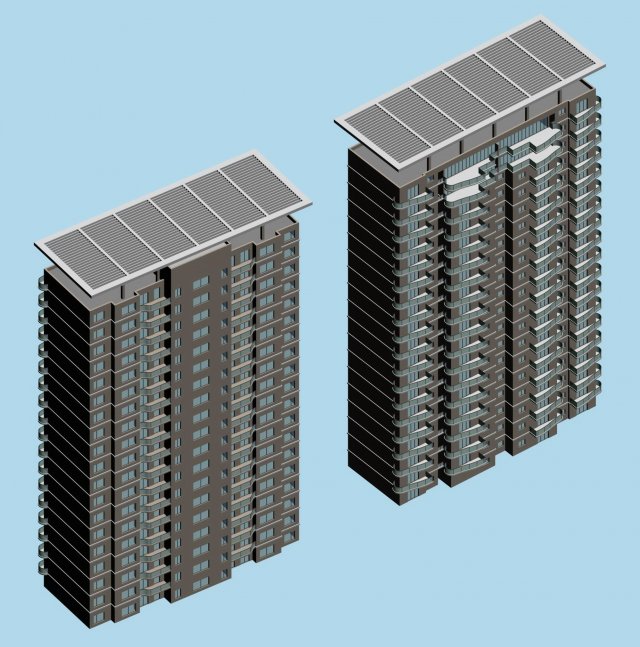 city government office building architectural design - 178 3D Модель .c4d .max .obj .3ds .fbx .stl .blend 