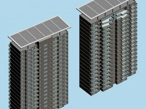 Architekturentwurf des B&uuml;rogeb&auml;udes der Stadtverwaltung - 178 3D Modell