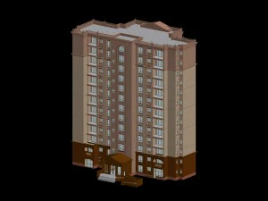 city government office building architectural design - 179 3D Model