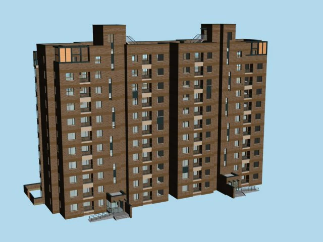 city government office building architectural design - 181 3D Model .c4d .max .obj .3ds .fbx .stl .blend 