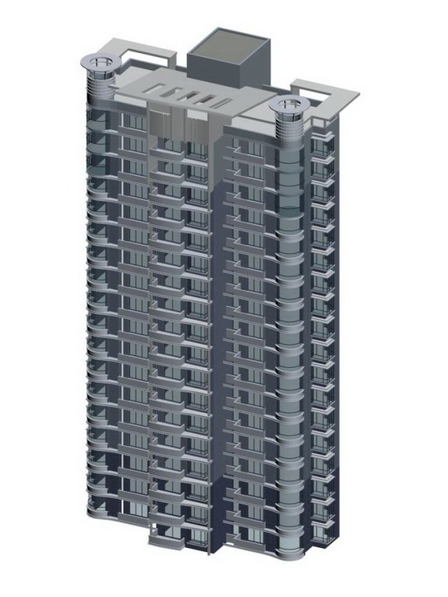 city government office building architectural design - 182 Modèle 3D .c4d .max .obj .3ds .fbx .stl .blend 