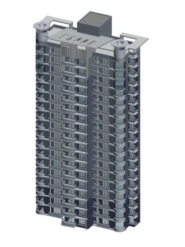 city government office building architectural design - 182 3D Model .c4d .max .obj .3ds .fbx .stl .blend