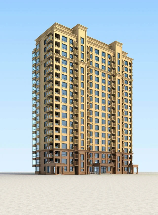 city government office building architectural design - 186 3D Model .c4d .max .obj .3ds .fbx .stl .blend 