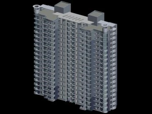 dise&ntilde;o arquitect&oacute;nico del edificio de oficinas del gobierno de la ciudad - 189 Modelo 3D