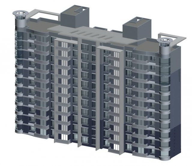 city government office building architectural design - 190 3D मॉडल .c4d .max .obj .3ds .fbx .stl .blend