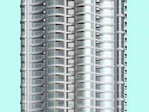 şehir h&uuml;k&uuml;met dairesi binası mimari tasarımı - 192 3D Model