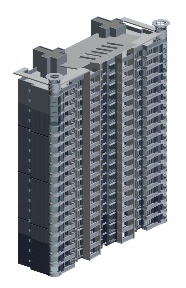 city government office building architectural design - 193 3D Model .c4d .max .obj .3ds .fbx .stl .blend 