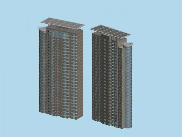 city government office building architectural design - 194 3D Model .c4d .max .obj .3ds .fbx .stl .blend 