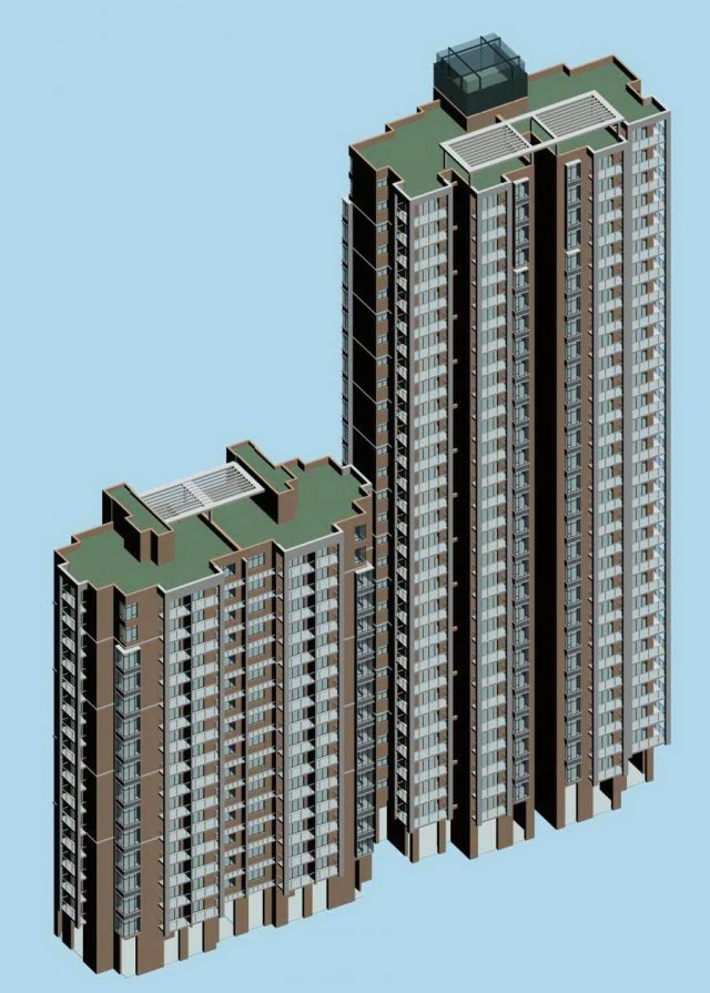 city government office building architectural design - 196 3D Model .c4d .max .obj .3ds .fbx .stl .blend