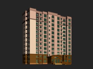 city government office building architectural design - 197 3D Model