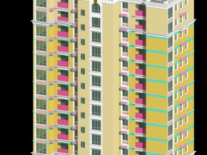 city government office building architectural design - 199 3D-Modell