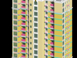 city government office building architectural design - 199 3D Model