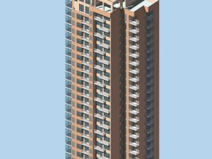 city government office building architectural design - 205 3D Model