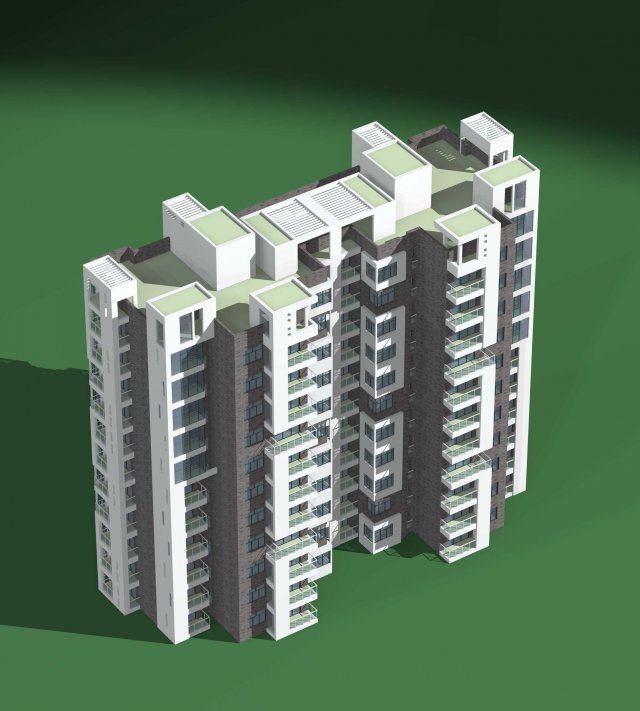 city government office building architectural design - 206 Modelo 3D .c4d .max .obj .3ds .fbx .stl .blend 