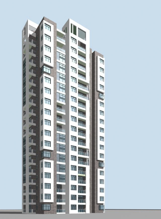 city government office building architectural design - 208 3D Model .c4d .max .obj .3ds .fbx .stl .blend 