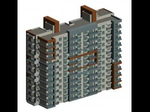 city government office building architectural design - 209 3D Model