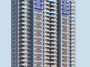 projekt architektoniczny budynku biurowego władz miejskich - 211 Model 3D