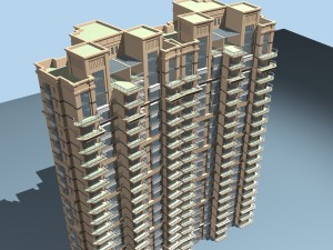 city government office building architectural design - 213 3D Model