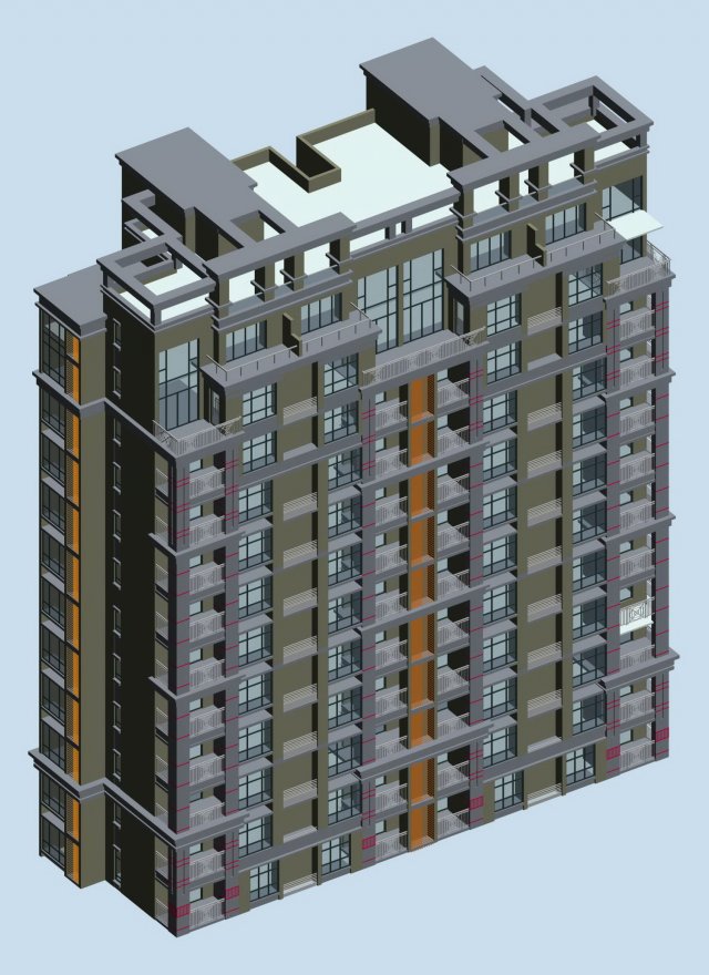 city government office building architectural design - 216 Modèle 3D .c4d .max .obj .3ds .fbx .stl .blend 