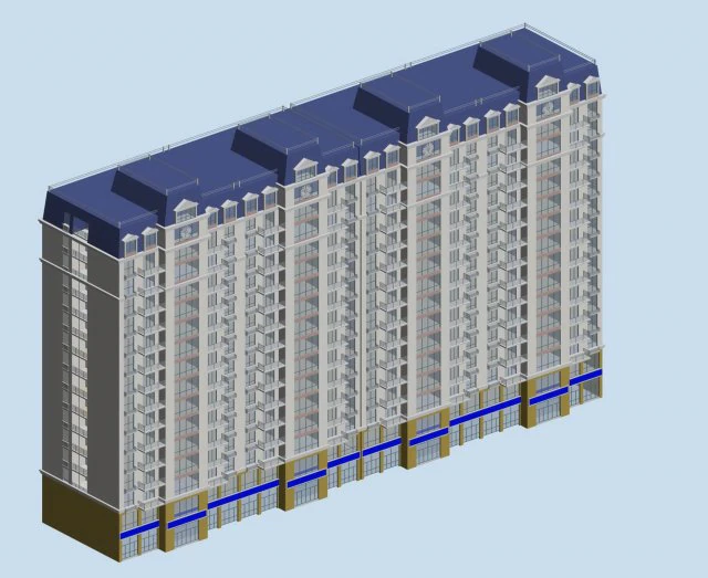 city government office building architectural design - 217 3D Model .c4d .max .obj .3ds .fbx .stl .blend
