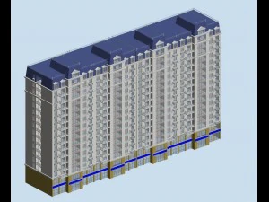 şehir h&uuml;k&uuml;meti ofis binası mimari tasarımı - 217 3D Model