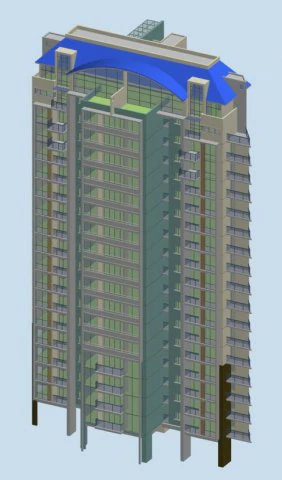 city government office building architectural design - 219 3D Model .c4d .max .obj .3ds .fbx .stl .blend 