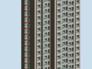 city government office building architectural design - 220 3D Model