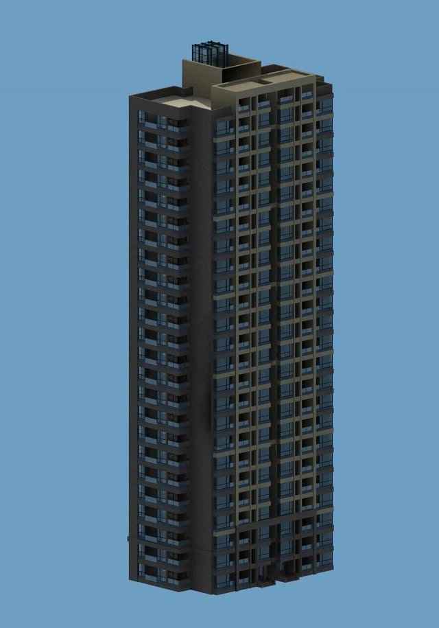 city government office building architectural design - 222 3D Model .c4d .max .obj .3ds .fbx .stl .blend 