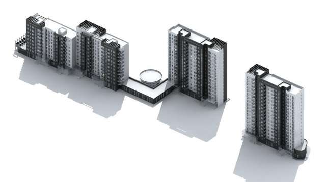 city government office building architectural design - 227 3Dモデル .c4d .max .obj .3ds .fbx .stl .blend 