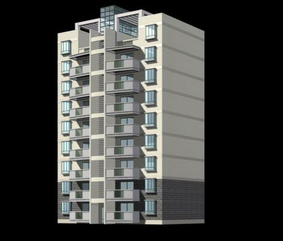 city government office building architectural design - 229 3D Model .c4d .max .obj .3ds .fbx .stl .blend