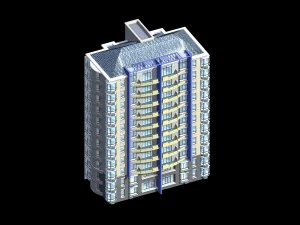 city government office building architectural design - 230 3D Model
