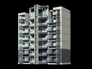city government office building architectural design - 231 3D 모델