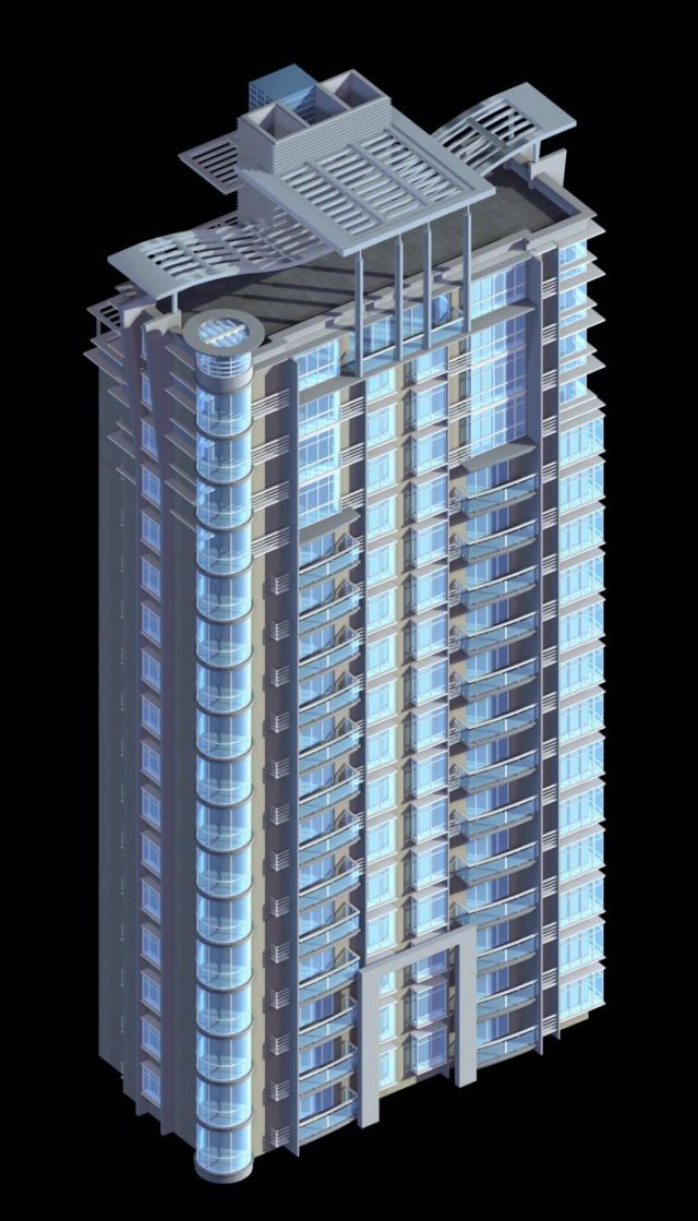 city government office building architectural design - 234 3D Модель .c4d .max .obj .3ds .fbx .stl .blend 