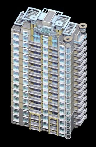 city government office building architectural design - 235 3D Modell .c4d .max .obj .3ds .fbx .stl .blend 