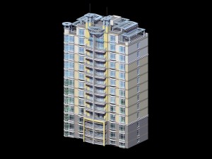 city government office building architectural design - 240 3D Model