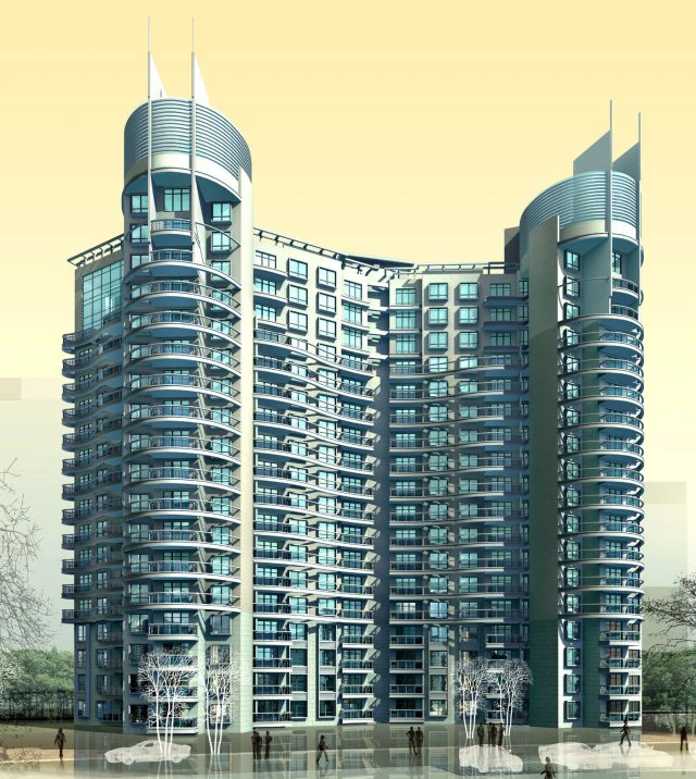 city government office building architectural design - 245 3D Model .c4d .max .obj .3ds .fbx .stl .blend 