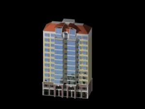 city government office building architectural design - 247 3D Model