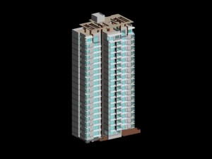 city government office building architectural design - 261 Modèle 3D