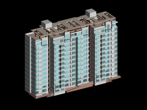 city government office building architectural design - 262 3D Model