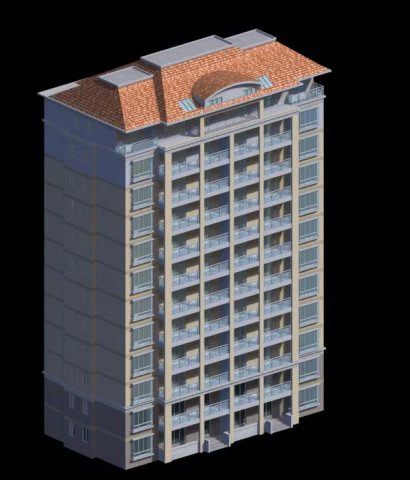 city government office building architectural design - 265 3D Model .c4d .max .obj .3ds .fbx .stl .blend 