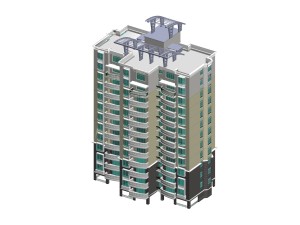 city government office building architectural design - 266 3D Model