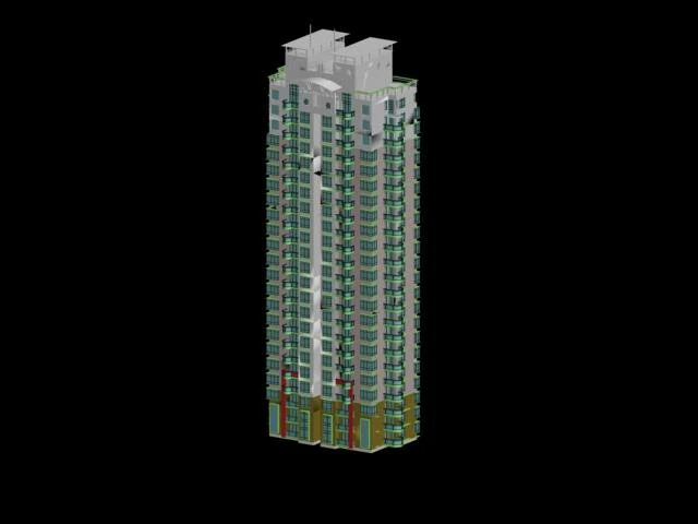 city government office building architectural design - 268 3D Model .c4d .max .obj .3ds .fbx .stl .blend
