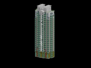 city government office building architectural design - 268 3D Model
