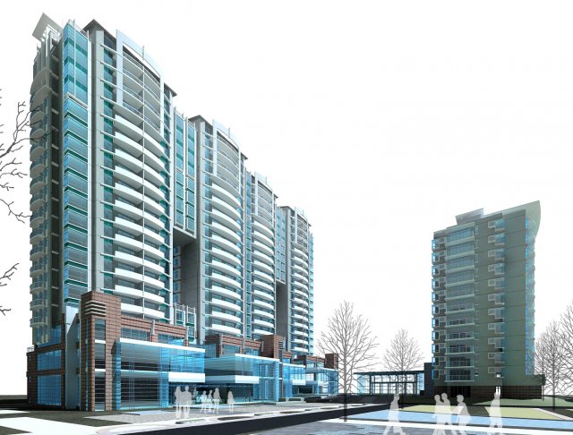 city government office building architectural design - 271 3D Model .c4d .max .obj .3ds .fbx .stl .blend