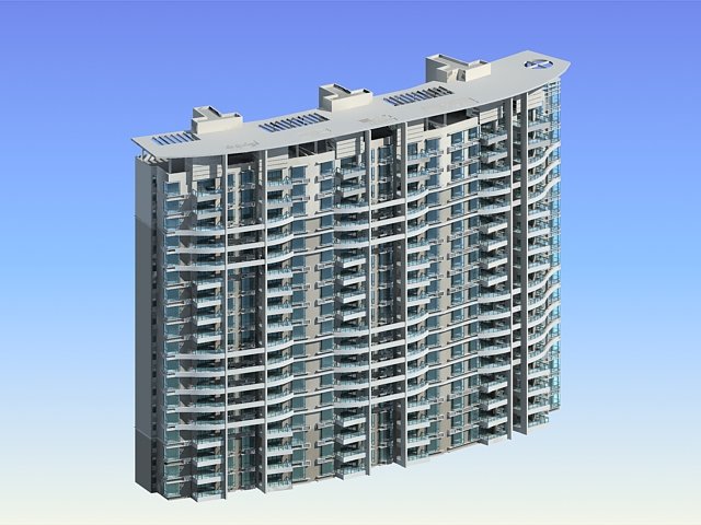 city government office building architectural design - 284 Model 3D .c4d .max .obj .3ds .fbx .stl .blend 