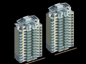 city government office building architectural design - 287 3D Model